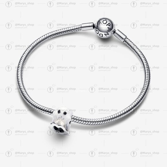 Pandora Glow-in-the-dark Boo Ghost Charm - Picture 3 of 5